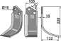 Preview: Fräsmesser 220x105mm, rechts